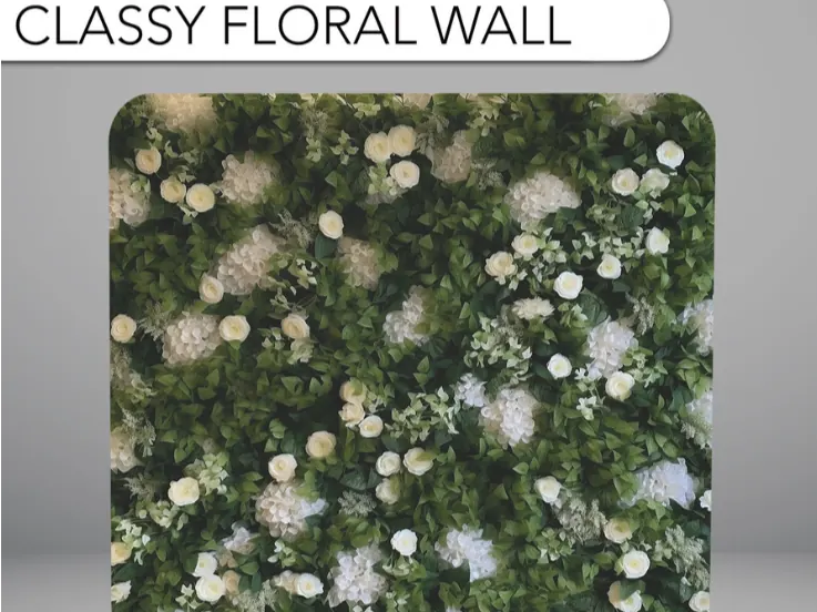 Floral Greenery photo booth backdrop