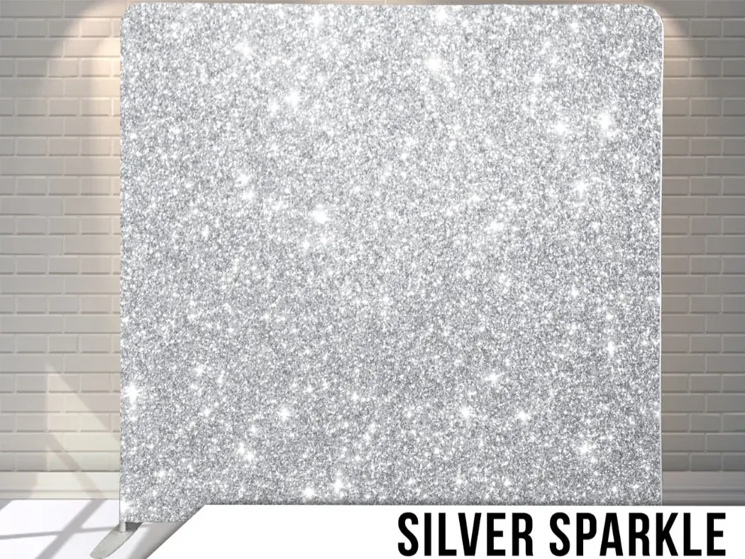 Dark Wood with String Lights photo booth backdrop